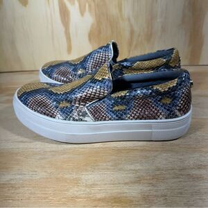 Steve Madden Gills Animal Skin Platform Sneakers Women’s Size 6